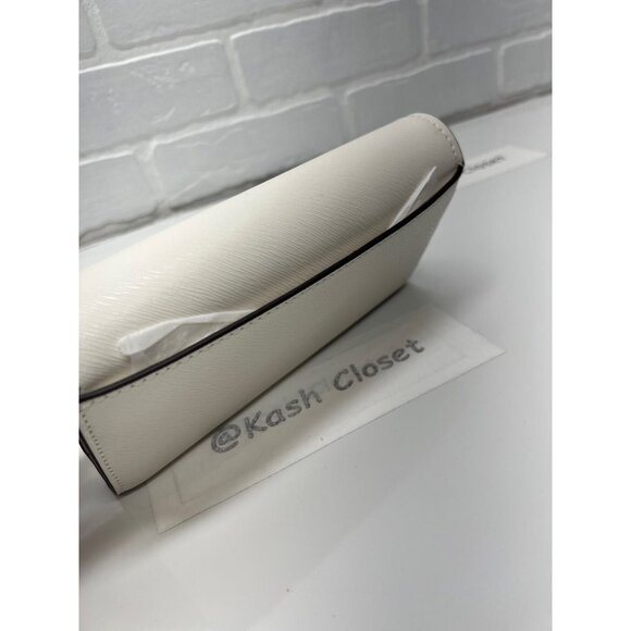 Michael Kors wallet mimi large flap bifold credit card phone wallet optic white - Picture 8 of 9